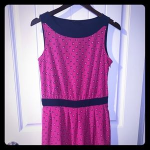 Tommy Hilfiger fit & flare dress: deep pink/navy